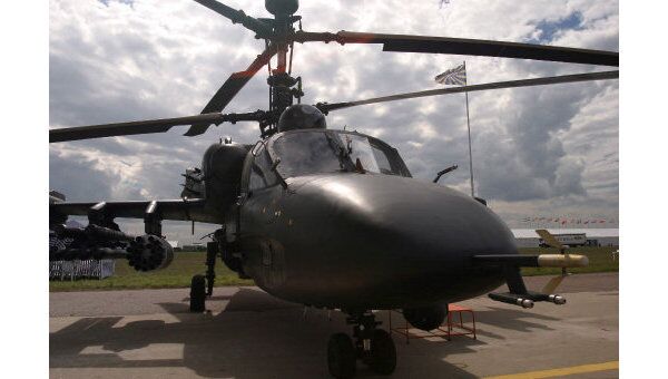 Разведывательно-боевой вертолет КА-52 Аллигатор