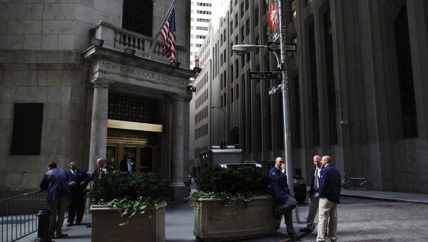 Здание Нью-Йоркской фондовой биржи. Архив