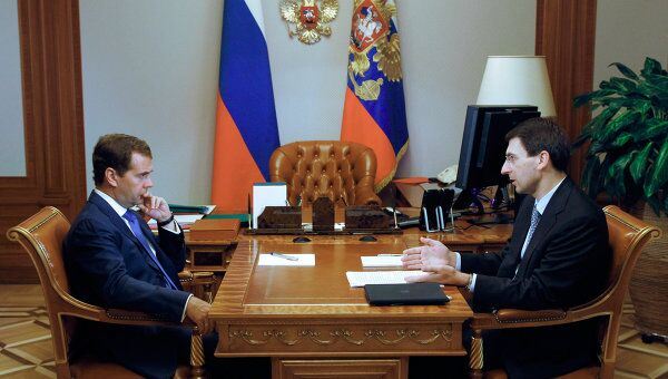 Рабочая встреча Дмитрия Медведева и Игоря Щеголева
