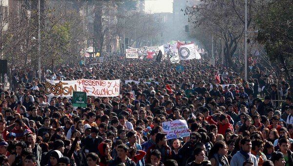 Массовые студенческие беспорядки в Чили