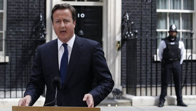 Премьер-министр Великобритании Дэвид Кэмерон по итогам заседания чрезвычайного комитета COBRA
