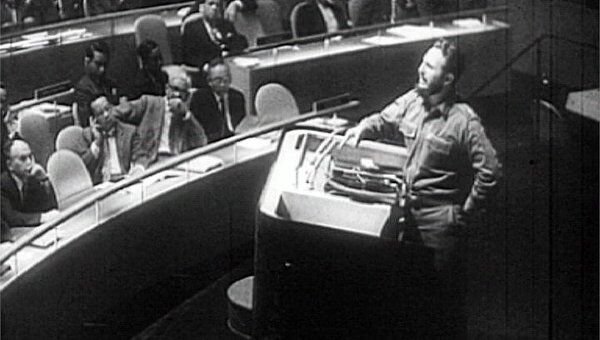 Кастро выступал на трибуне ООН четыре с половиной часа. 1960 год 