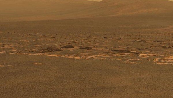 Западный край кратера Индевор на Марсе. Фото с марсохода Оппортьюнити