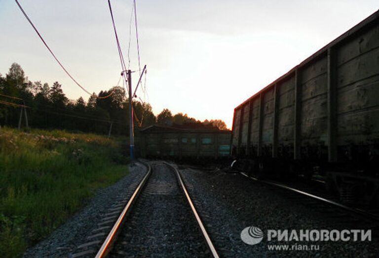 Столкновение грузовых поездов в Челябинской области