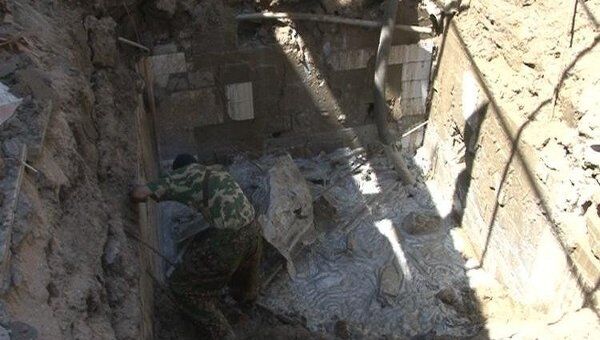 Бункер боевиков, обнаруженный в ходе спецоперации в Дагестане