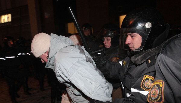 Акция протеста белорусской оппозиции в декабре 2010 года. Архив