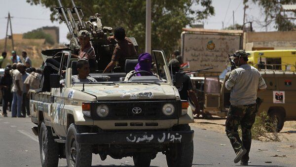 Повстанцы на западе Ливии 13 августа 2011 года