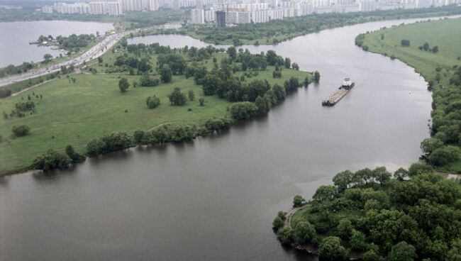 Москву-река и район Строгино. Архив