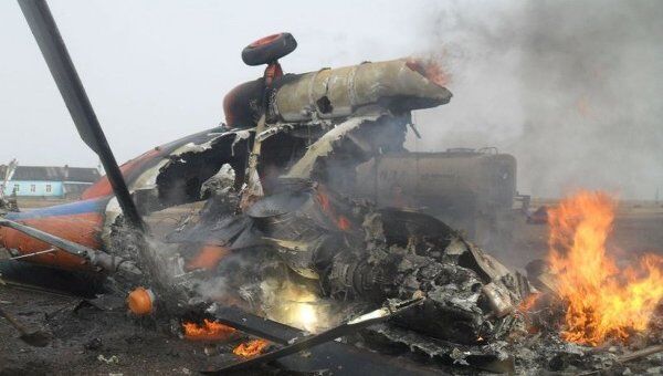 Вертолет Ми-8, который разбился на Чукотке 25 июля 2011