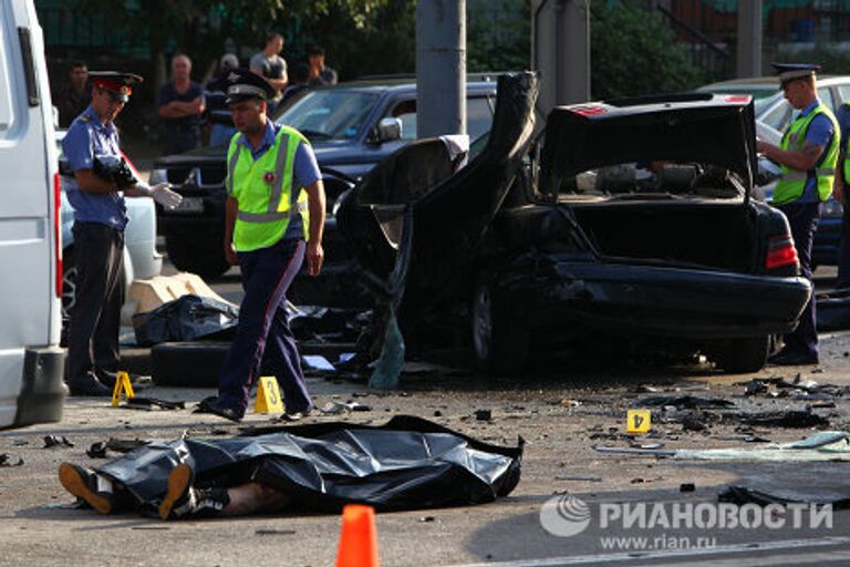 Крупное ДТП в центре Москвы