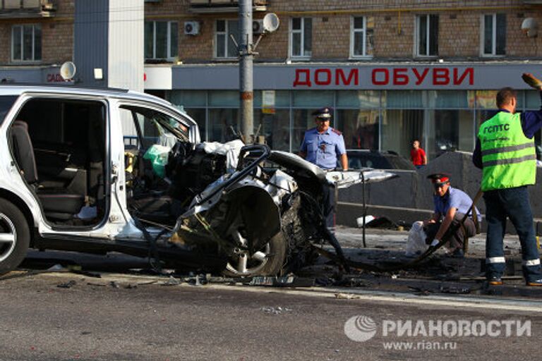 Крупное ДТП в центре Москвы