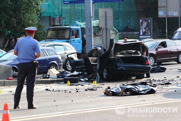 Крупное ДТП в центре Москвы