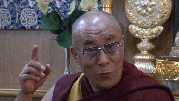 Далай-ламы XIV с пресс-конференции в его индийской резиденции в Дхарамсале