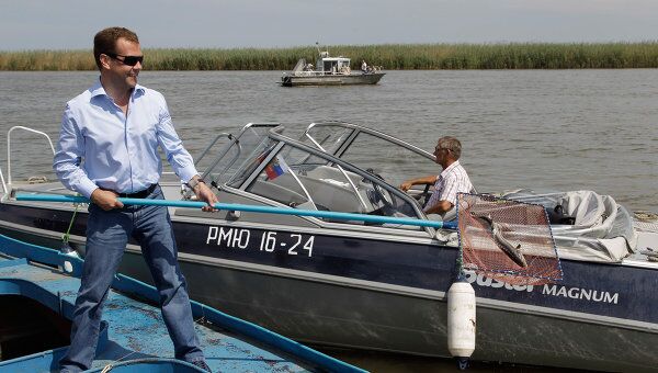 Рабочая поездка Дмитрия Медведева в Астрахань