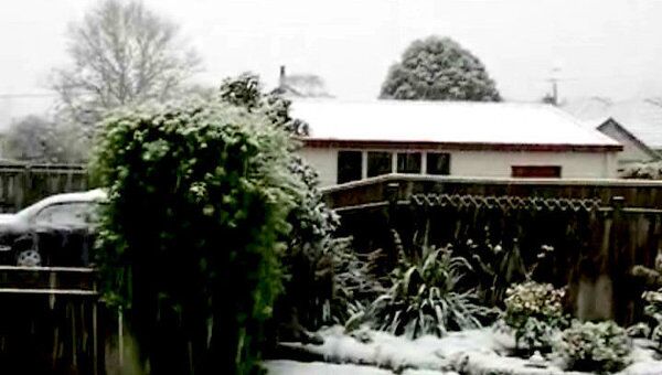 Небывалый снегопад обрушился на Новую Зеландию 