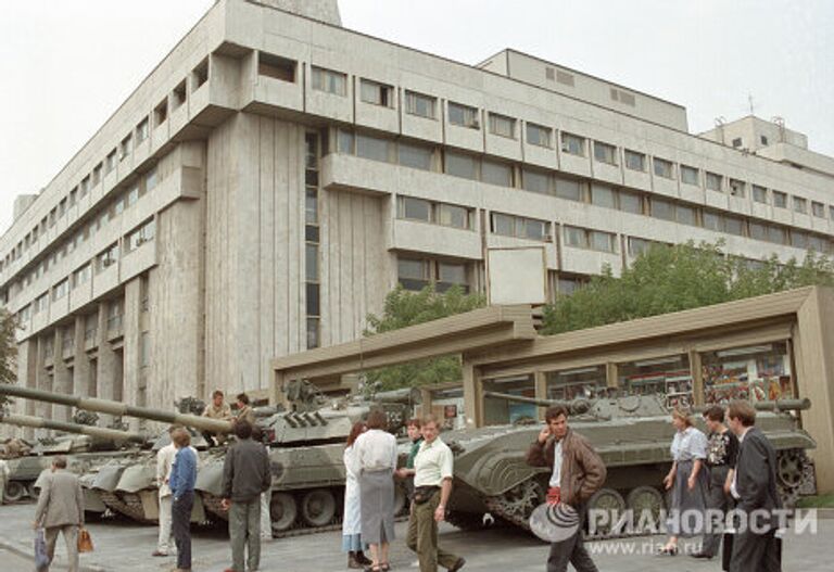 Танки на улицах Москвы