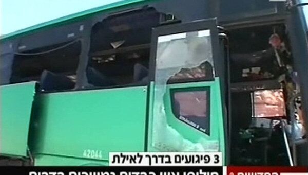 Группа боевиков обстреляла автобус, направлявшийся в Эйлат из района Беэр-Шева