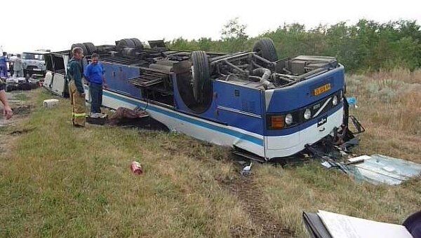 Авария автобуса в Ростовской области