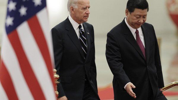 Встреча зампредседателя КНР Си Цзиньпина с вице-президентом США Джозефом Байденом в Пекине 