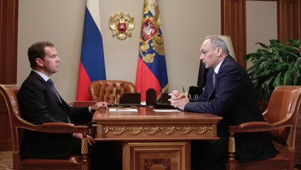 Президент РФ Д.Медведев встретился с главой Дагестана М. Магомедовым