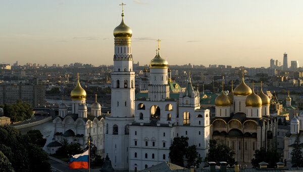 Вид на Москву со Спасской Башни. Архивное фото