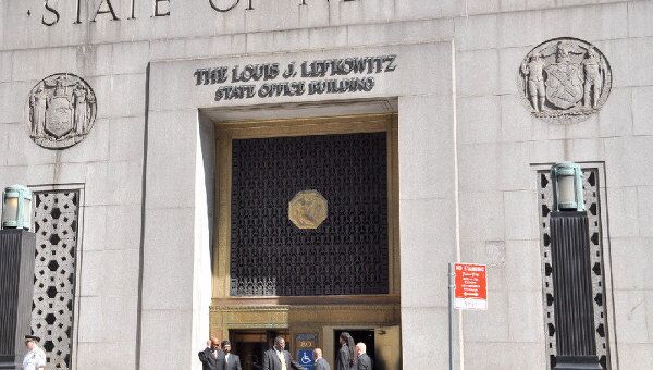 Здание суда и прокуратуры в Нью-Йорке, архивное фото