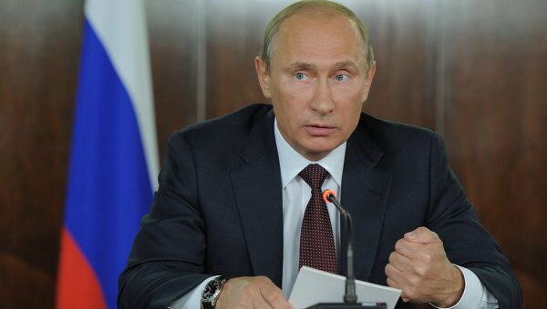 Премьер-министр РФ В.Путин провел заседание Федерального координационного совета Общероссийского народного фронта