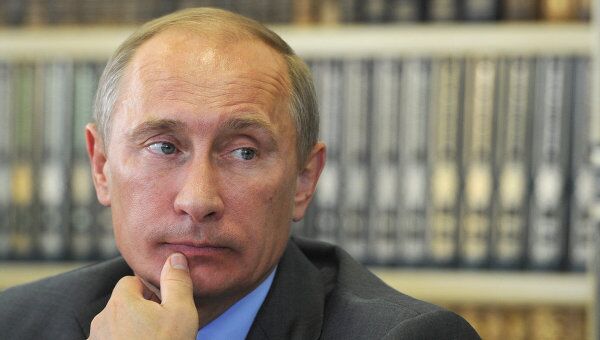 Премьер-министр РФ В.Путин встретился с активом Российского союза ректоров