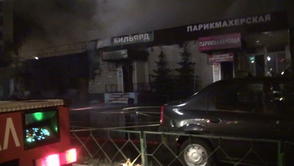 Пожар в сауне в Москве 