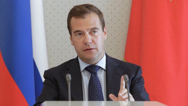 Медведев одобрил ратификацию договора о взаимотношении ТС с ВТО