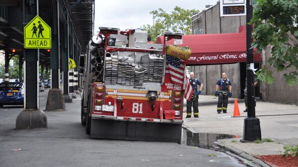 Пожарная машина в Нью-Йорке