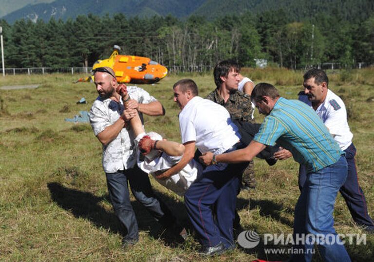 Крушение вертолета Ми-8 в Карачаево-Черкесии