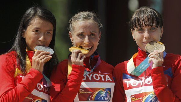 Россиянка Ольга Каниськина завоевала золото ЧМ в ходьбе на 20 км