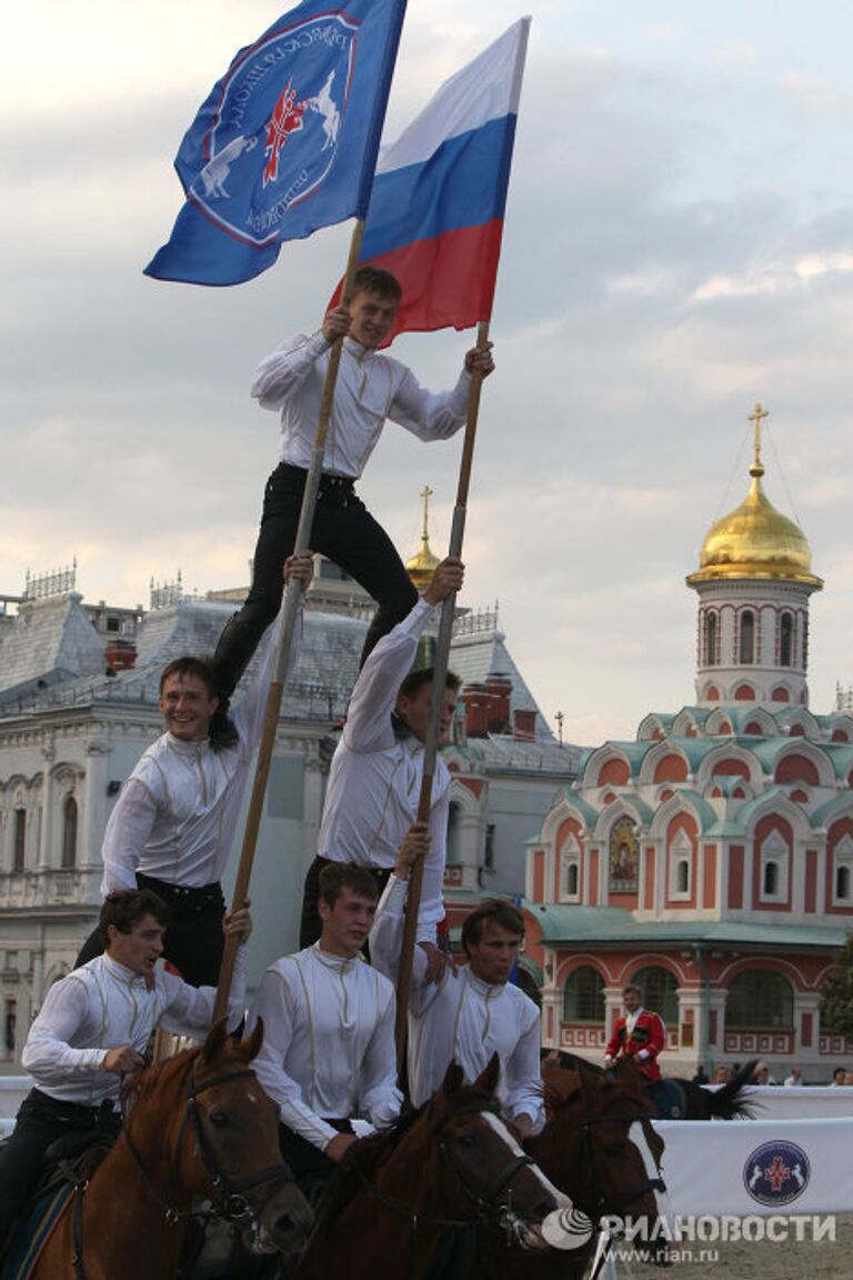 Подготовка к открытию фестиваля Спасская башня