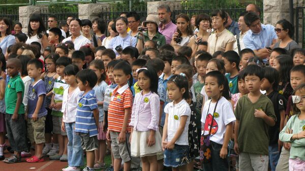 Китайские школьники. Архивное фото
