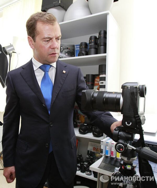 Президент РФ Д.Медведев посетил в день открытия Ставропольское президентское кадетское училище
