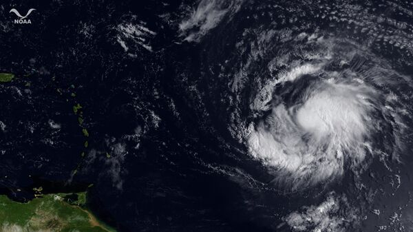 Тропический шторм Катя над Атлантикой 1 сентября 2011