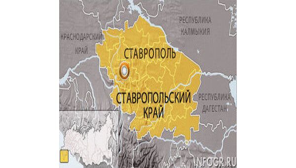 Ставропольский край, карта