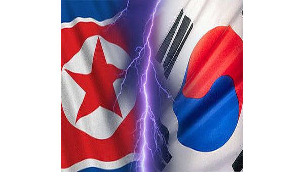 Флаги Южной и Северной Кореи
