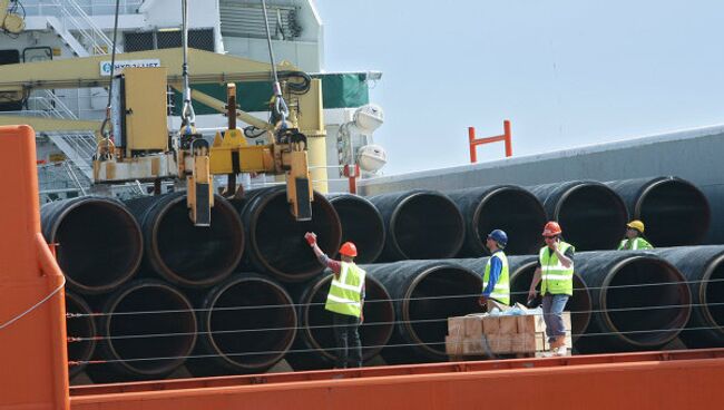 Cтроительство газопровода Северный поток (Nord Stream)