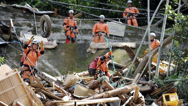 Последствия тайфуна Талас в Японии