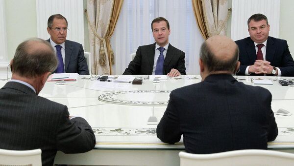 Встреча Д.Медведева с участниками российско-французского совета