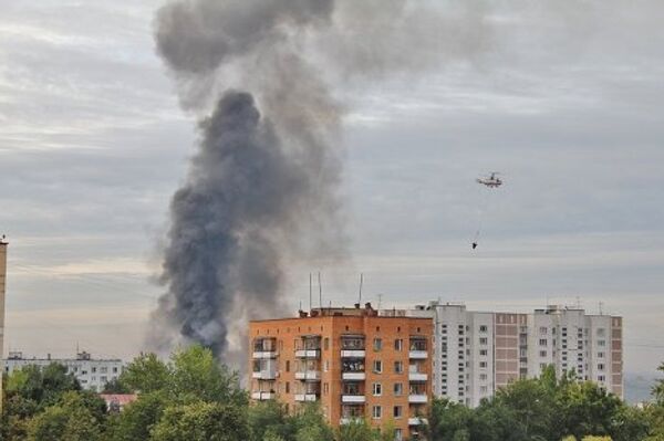 Пожар в бизнес-парке на западе Москвы ликвидирован