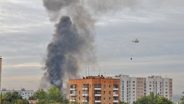 Пожар в бизнес-парке на западе Москвы ликвидирован