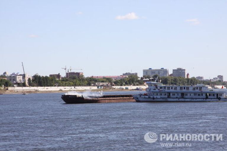 Спасатели КНР и Приамурья провели на Амуре масштабные учения вода-воздух