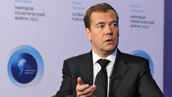 Президент РФ Д.Медведев дал интервью телевизионному каналу Евроньюс