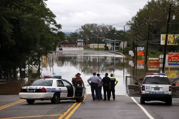 Наводнения, вызванные проливными дождями, в штате Пенсильвания в США 