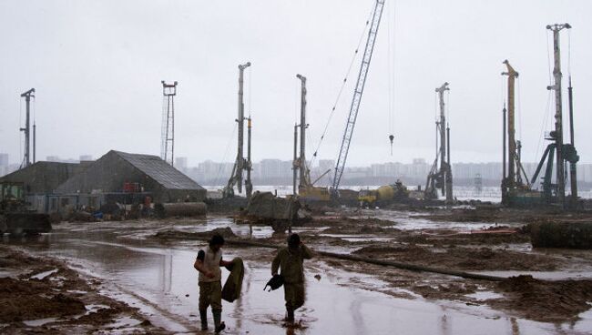 Строительство стадиона Спартак в Москве