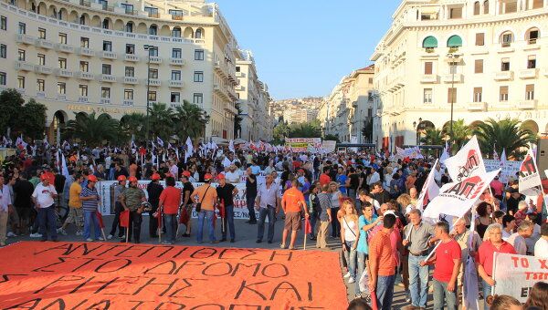 Акции протеста в Салониках