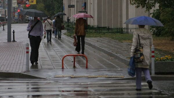 Холодная и сырая погода ожидается в Москве в понедельник